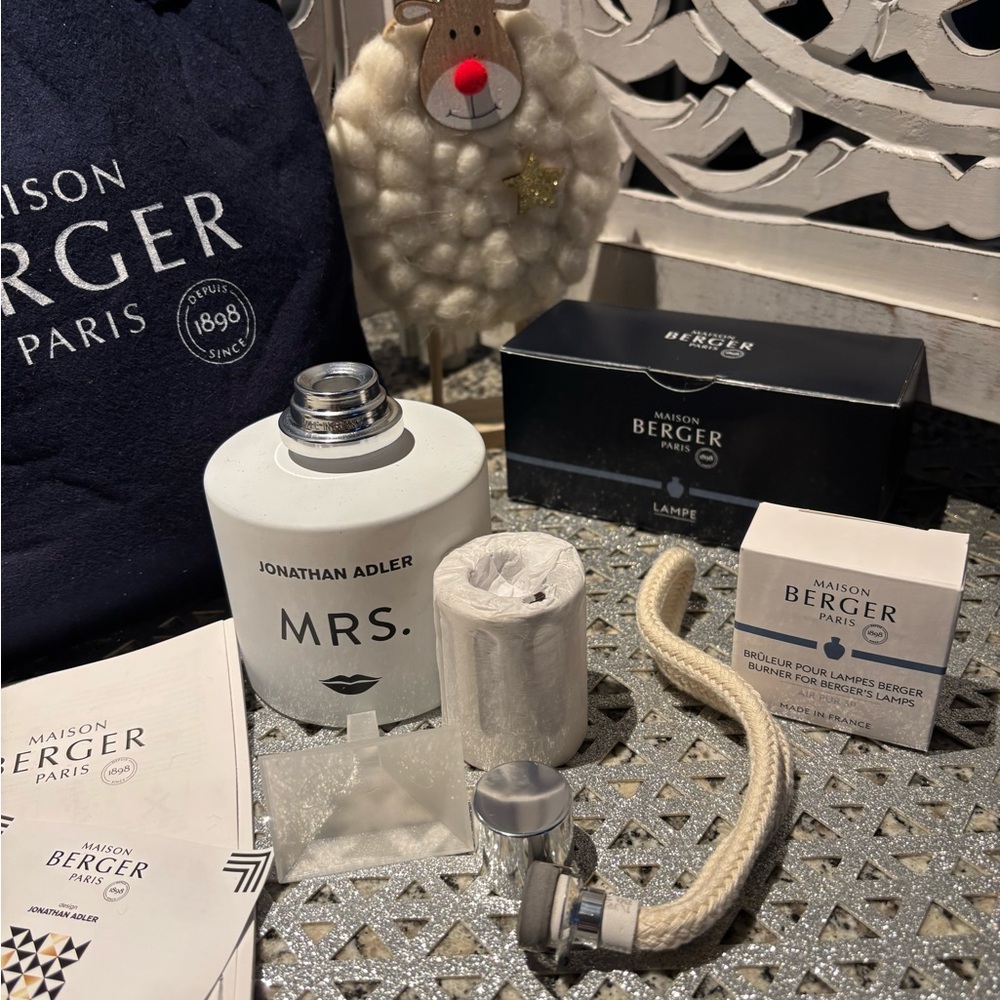 Jonathan Adler MRS. White Lamp with Accessories